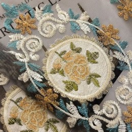 刺繍チュールカーテン オーダーメイドカーテン ヨーロッパの高級シアーボイルリビングルーム