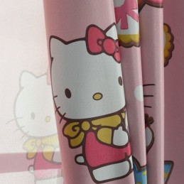 猫柄の子供用遮光カーテン 女の子の寝室用窓用カーテン オーダーメイドカーテン