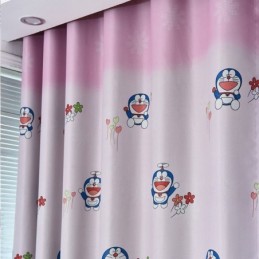 ドラえもんプリント遮光カーテン オーダーメイドカーテン 子供部屋用窓用ドレープ