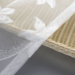 花柄チュールカーテン 繊細なスクリーン 寝室 リビングルーム用ドレープ