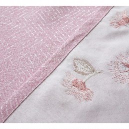 北欧風遮光カーテン 花柄刺繍 リビングルーム 寝室用