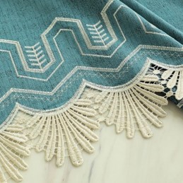 シェニール半遮光カーテン 中国風山刺繍 リビングルーム 寝室