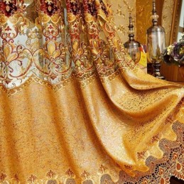 リビングルーム、寝室に最適なヨーロッパ刺繍カーテン