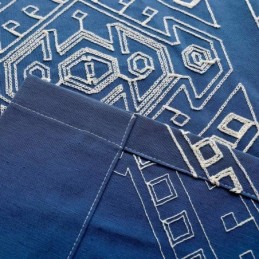 モダンマックス遮光カーテン オーダーメイドカーテン 幾何学模様刺繍 寝室